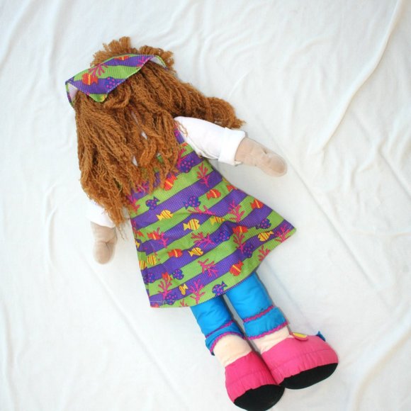 LARGE PLUSH GIRL DOLL TALL CUTE SOFT STUFFIE BIG TOY GIFT SEA ANIMAL DRESS SHOES - Picture 9 of 15